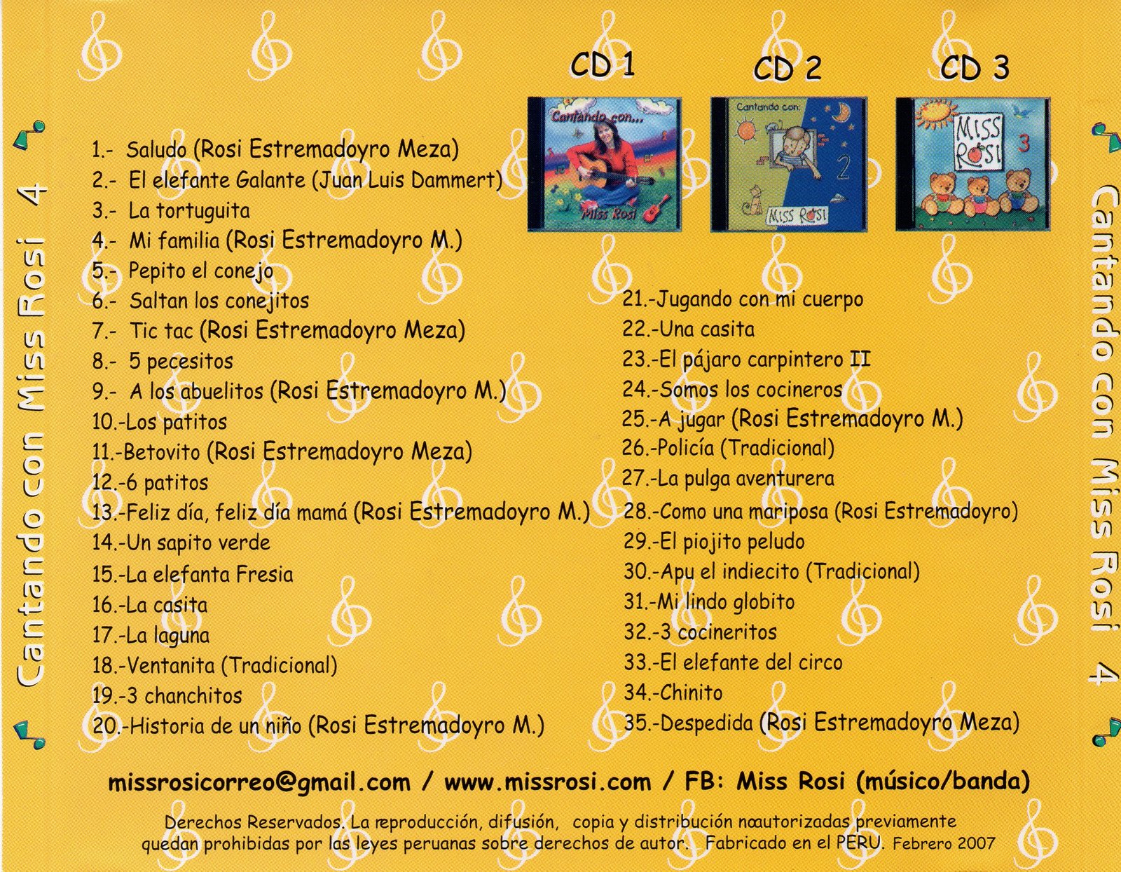 CD físico + Envío: Cantando con Miss Rosi 4 - Image 2