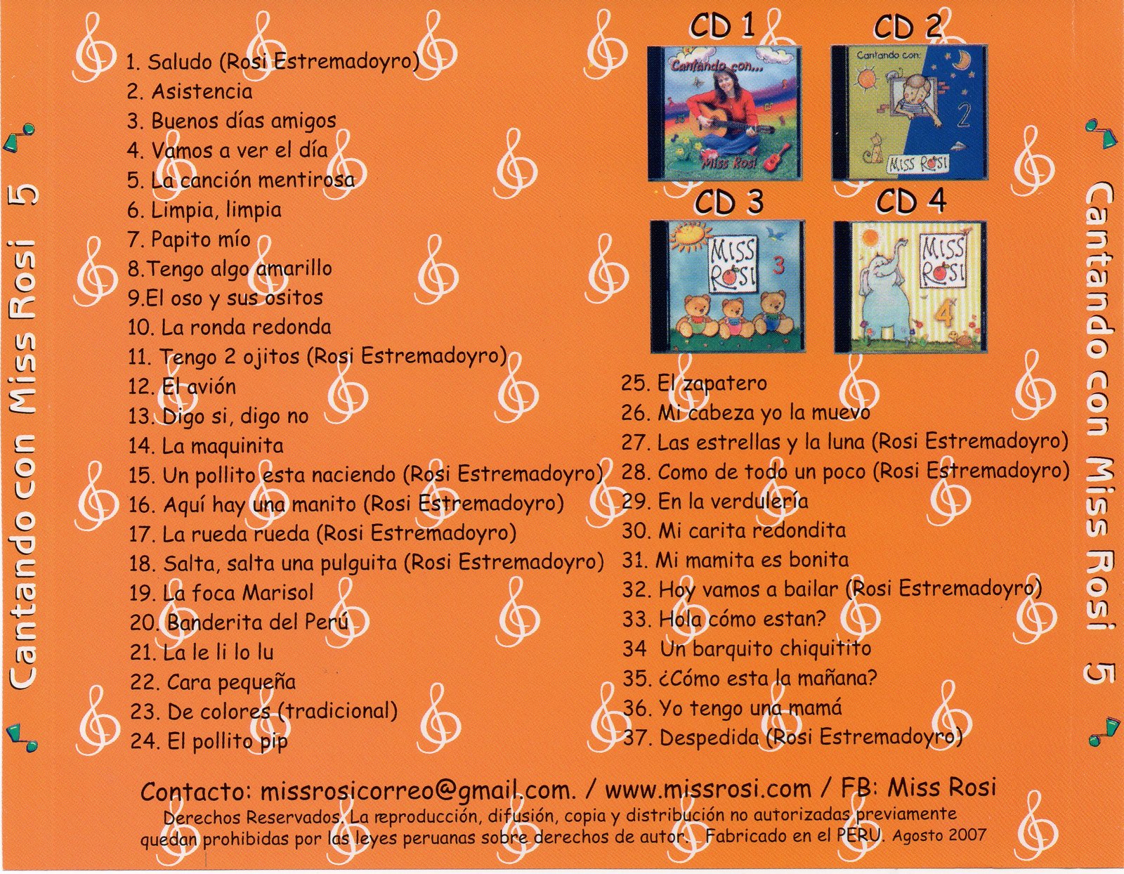 CD físico + Envío: Cantando con Miss Rosi 5 - Image 2